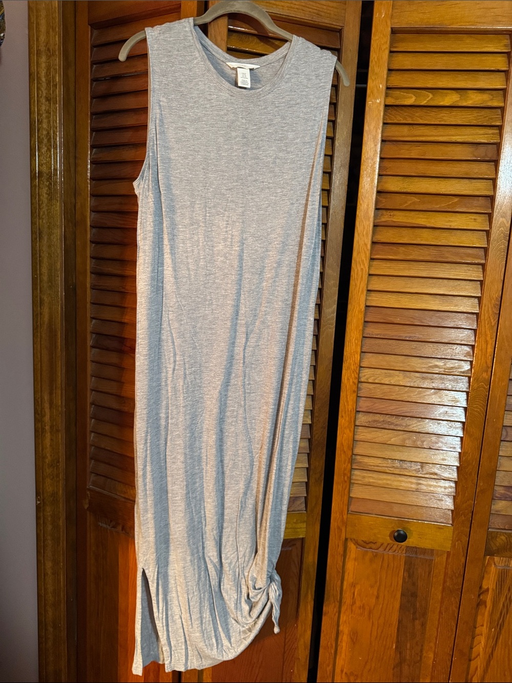 H&M Light Gray Sleeveless Maxi Dress